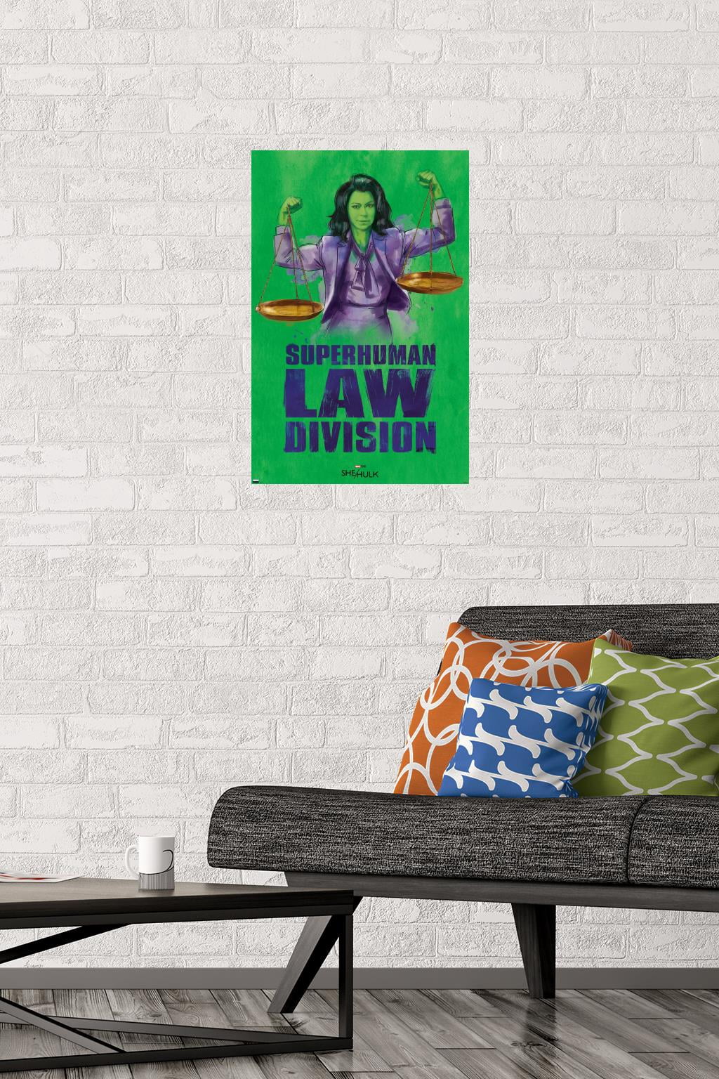 Marvel She-Hulk - Super-Human Law Division Wall Poster, 14.725" x 22.375"