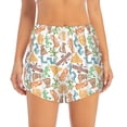 thumbnail image 2 of Balery Simple Drawing Pantalones cortos deportivos para mujer con forro y dos bolsillos, elásticos, para entrenamiento, gimnasio, yoga-XX-Large, 2 of 7