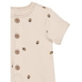 thumbnail image 2 of Modern Moments by Gerber Baby Boy Short Sleeve Henley Romper, Sizes 0/3 Months - 24 Months, 2 of 7