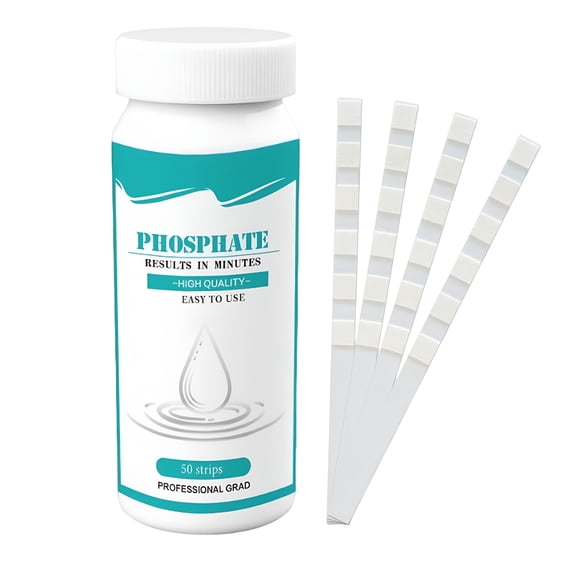 GJX Phosphate Test Kit for Pool/Aquarium/Water,Includes Test Strips and Color Chart for Quick Detection of Phosphate Levels, Suitable for Ponds, Drinking Water