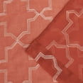thumbnail image 5 of Superior Quatrefoil Embroidered Sheet Grommet Curtain Panel, Set of 2, 42" W x 96" L, Rust, 5 of 5