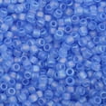 thumbnail image 2 of 10gs 10gs TOHO Round Seed Beads Japanese Seed Beads (168F) Transparent AB Frost Light Sapphire 8/0 3mm Hole: 1mm about 222pcs/10g, 2 of 5