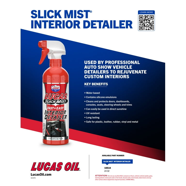Lucas Oil Products 10514 Car Interior Detailer Spray for Care and