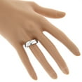 thumbnail image 2 of Unique 14K Women's Natural Dainty 0.1 Ctw Diamond Wedding Band (White Gold Size 6), 2 of 2