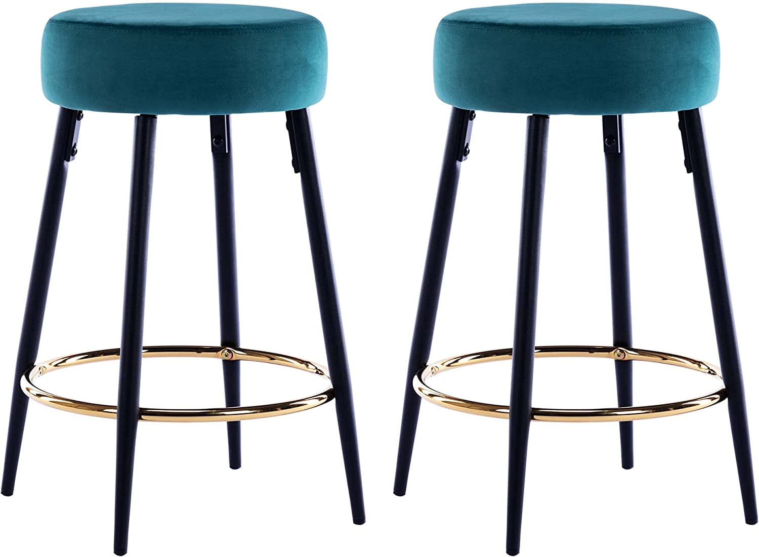 Duhome Elegant Lifestyle Velvet Counter Stools Set of 2, 24
