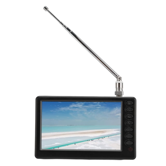 TV Digital Portátil ZIZEV, Enchufe de EE. UU., Negro, 5 Pulgadas para Exteriores