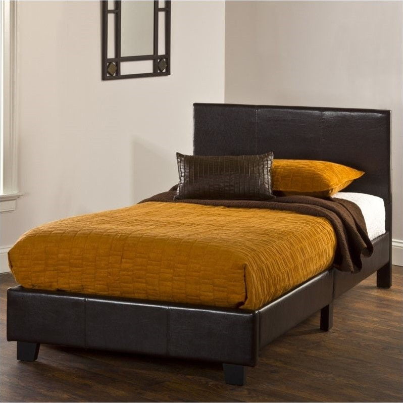 Hilale Springfield Bed In A Box Twin, Brown Twin Bed Frame