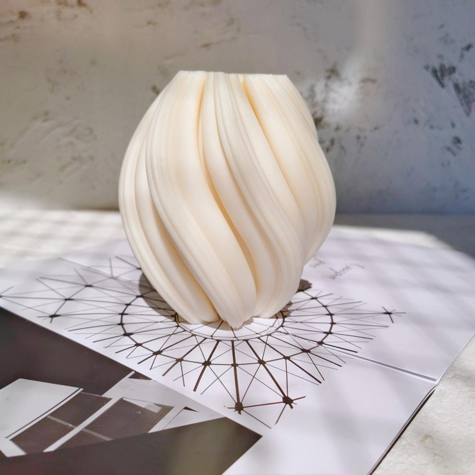 HONCLL 3D Wave Decoration Candle Epoxy Resin Casting Mold Ornament Jewelry Making