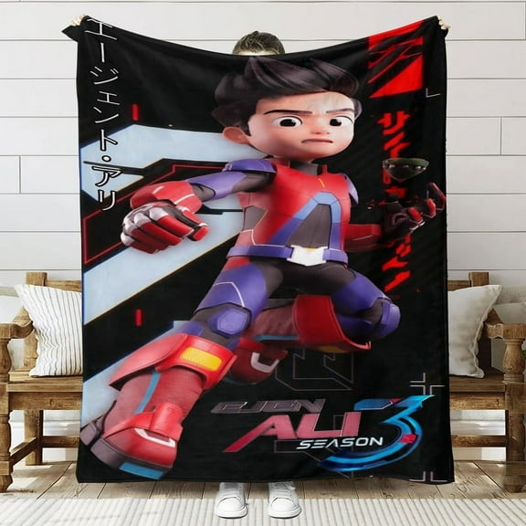 Ejen Ali Throw Blanket Gifts for Fans Lover Girls Boys Women Present Hoodie Him Bed 60"x80"