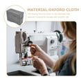 thumbnail image 4 of Funda protectora plegable para máquina de coser con bolsillos de almacenamiento, universal, compatible con la mayoría de las máquinas de coser estándar, color gris., 4 of 8