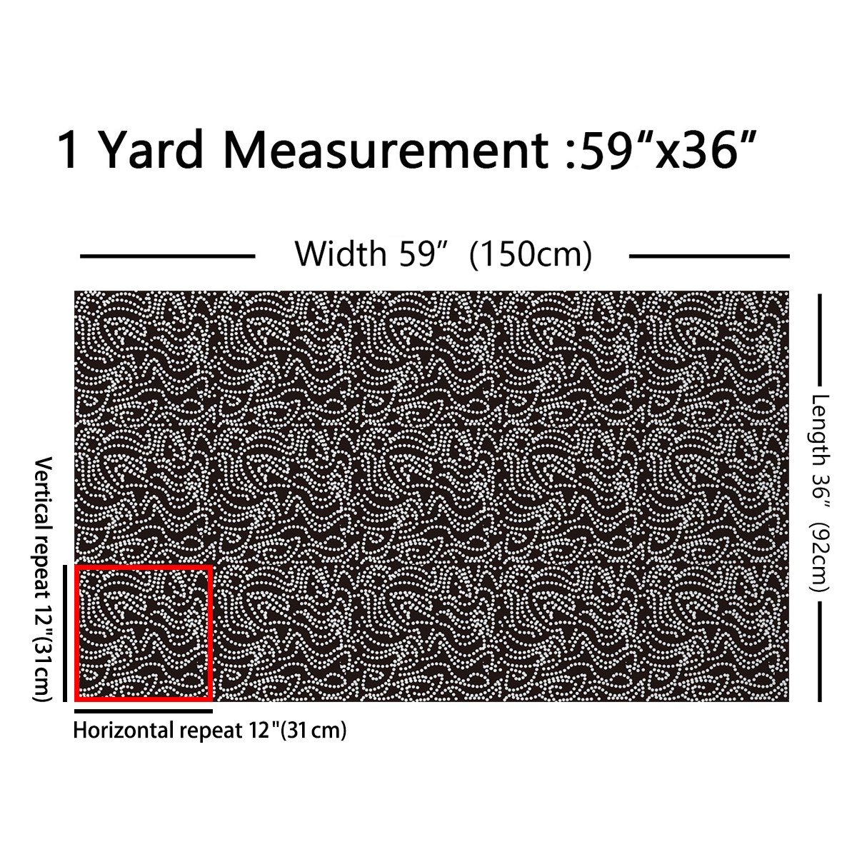 Homewish Polka Dot Fabric by the Yard 2 Yard,Modern Geometric Circle Room Decor Fabric by the Yard,White Black Fabric for Sewing For Teens,Luxury Bedroom Decor