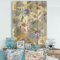 thumbnail image 2 of Designart 'Jewel Floral Garden II' Modern Farmhouse Print on Natural Pine Wood, 2 of 3