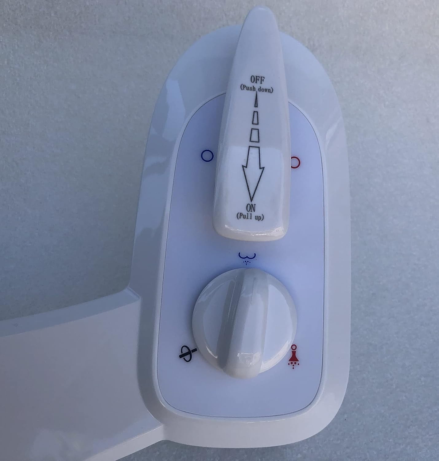 NuFlush Toilet seat bidet, Combination hot and cold water Bidet attachment