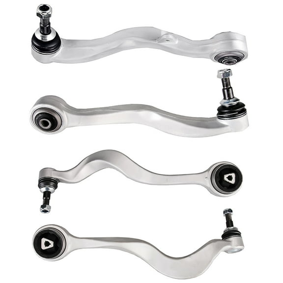 CCIYU Front Lower Control Arm And Ball Joint Front Rear Position Compatible fit for 04-07 For BMW 525i 08-10 528i 04-07 530i 04-05 545i 06-10 550i 06-10 M5 4pcs Suspension Kit