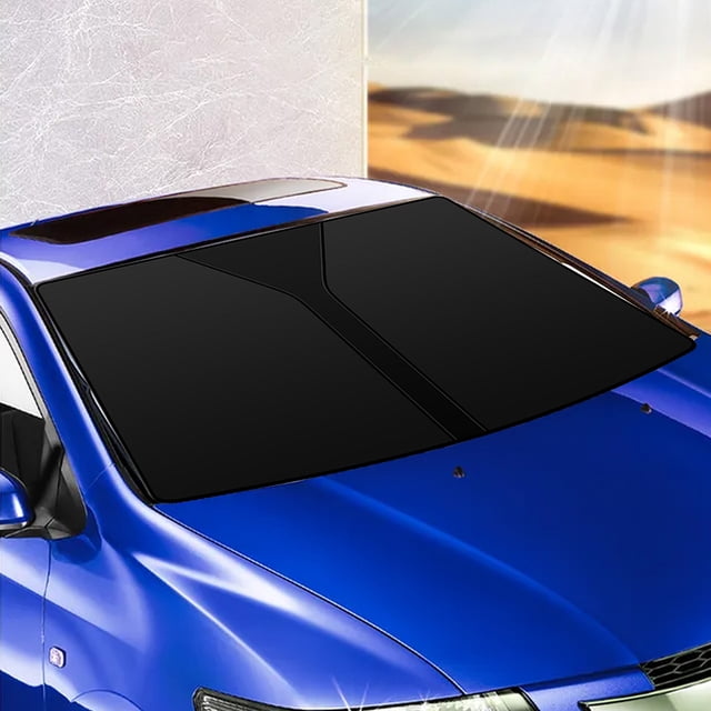 Parasol para parabrisas de coche, parasol para la mayoría de los coches, parasoles plegables para ventanas delanteras, accesorios interiores automotrices para protección solar