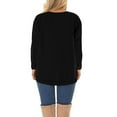 thumbnail image 6 of Mifater Women Plus Size Tops Long Sleeve Crewneck Tunic Tops Casual Blouse Side Split Tunics Shirts, 6 of 6