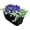 Charcoal, variant on Bloomers Railing Planter with Drainage Holes, 24” Wide, Outdoor Balcony Flower Pot, Weather-Resistant Patio Decor, Cobalt Blue