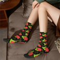 thumbnail image 6 of JUNZAN Cartoon Snail Mens Funny Socks for Men Women Colorful Fun Novelty Crew Patterned Socks, 6 of 6