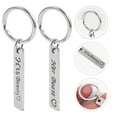 thumbnail image 3 of 2Pcs Couple Lover Design Keychains Fashion Car Bag Pendants Gift Metal Key Rings, 3 of 8