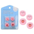 thumbnail image 1 of 4PCS Jusy thumb grip caps compatible with Nintendo Switch/OLED/Switch Lite, soft silicone Joy-Con joystick grips, 1 of 5