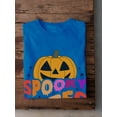 thumbnail image 3 of Spooky Vibes. Retro Pumpkin T-Shirt Men -Image by Shutterstock, Male Small, 3 of 4