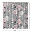 thumbnail image 5 of Waterproof Beautiful Colorful Floral Shower Curtain 72x72 Inch Boho Style Polyester Unique Shower Curtain for Bathroom Hotel Home Decor with 12 Plastic Hooks, 5 of 5