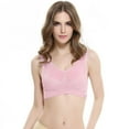thumbnail image 3 of Zonghan Fashion New Cross Side Buckle Without Rims Gathered Sports Underwear Sleep Bra, 3 of 6