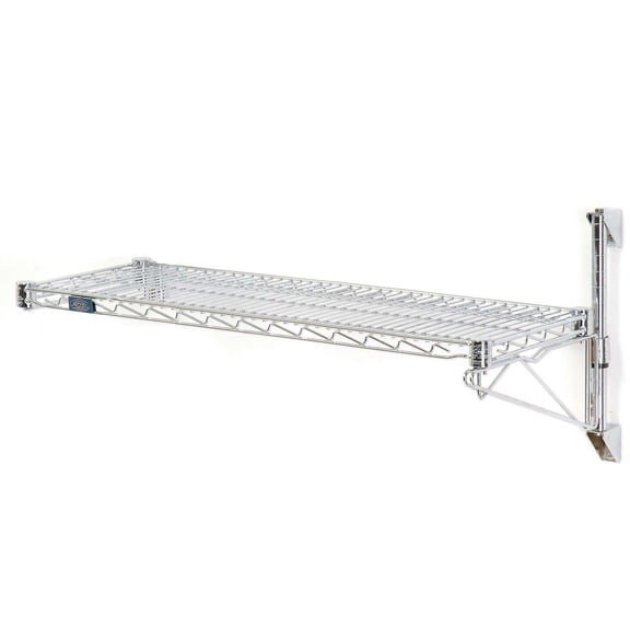 Nexel Wall Mount Wire 1-Shelf Add-On Unit, 48"W x 18"D x 14"H