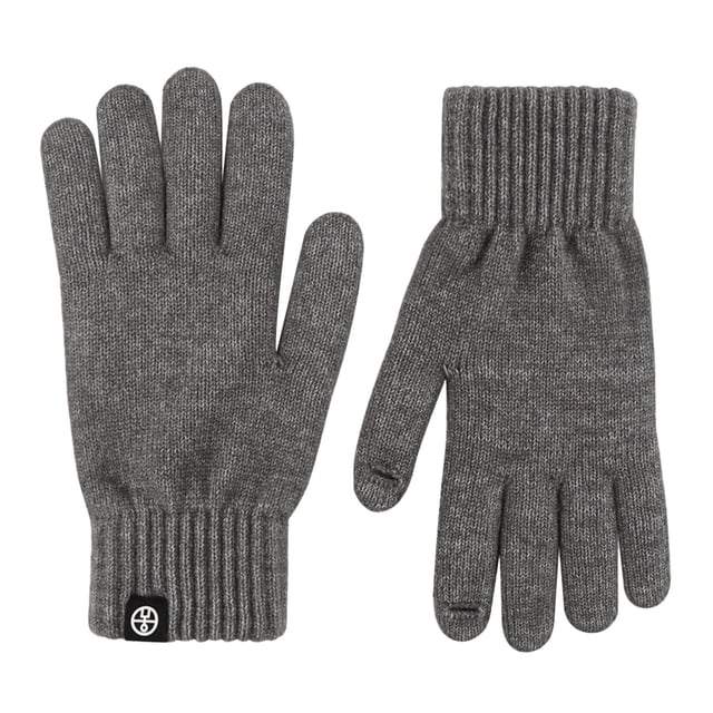 Couples Winter Gloves Warm Wool Knitted Outdoor Cold Weather Touchscreen Compatible Solid Color Adult Handwear