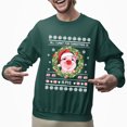 thumbnail image 2 of Christmas Sweatshirt, All I Want for Christmas is a Pig Holiday Ugly Sweatshirt, Funny Festive Crewneck Sweatshirt, Animal Lover & Pet Pig Owner Gift, 2 of 5