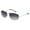 Silver | Gradient Smoke, variant on Xagger Polarized Oval Aviator Sunglasses for Men Pilot Metal Frame Driving Fishing Golf UV400 Sun Glasses