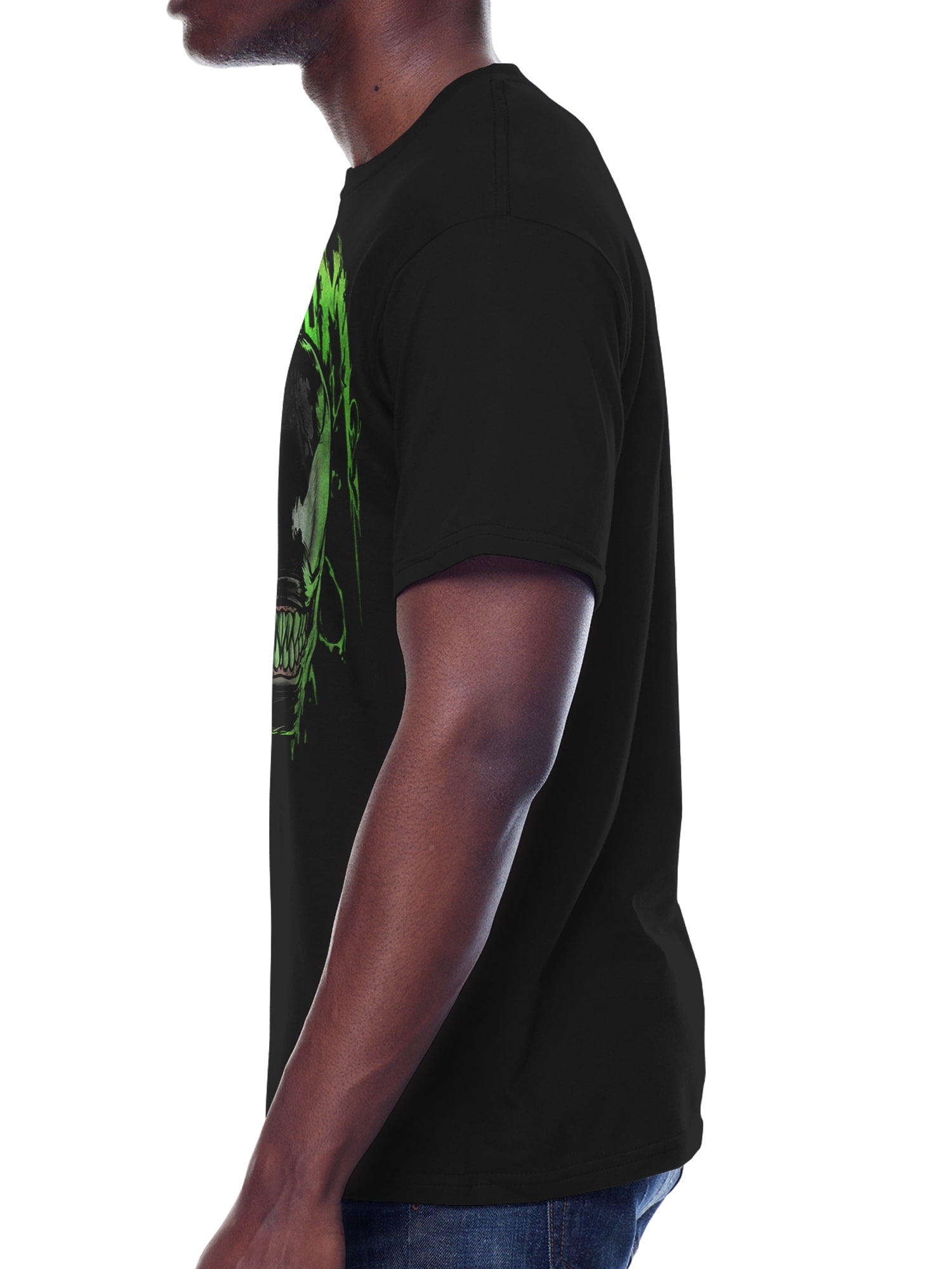 Marvel Venom Green Outline Men's and Big Men's Graphic T-shirt
