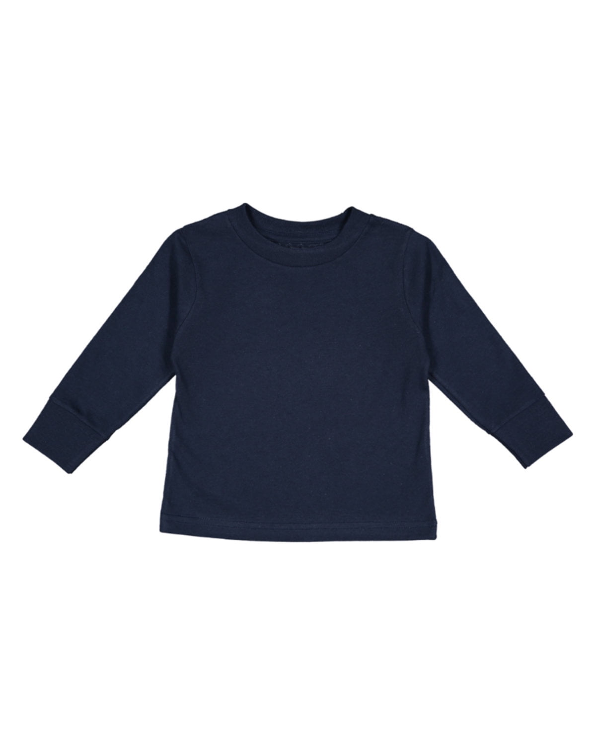 Clementine Little Girls' 3-Pack Toddler Long Sleeve Basic T-Shirt, Sizes 2-6 Yrs