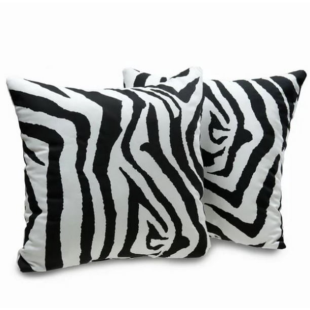 Pergamino Zebra Ds Cowhide Pillow Cover 15 X15 Walmart Com