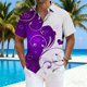 thumbnail image 2 of Ceisia Fashion Unisex Men Women Casual Short Sleeve Printed Turndown Collar Button Gift Shirt, 2 of 4