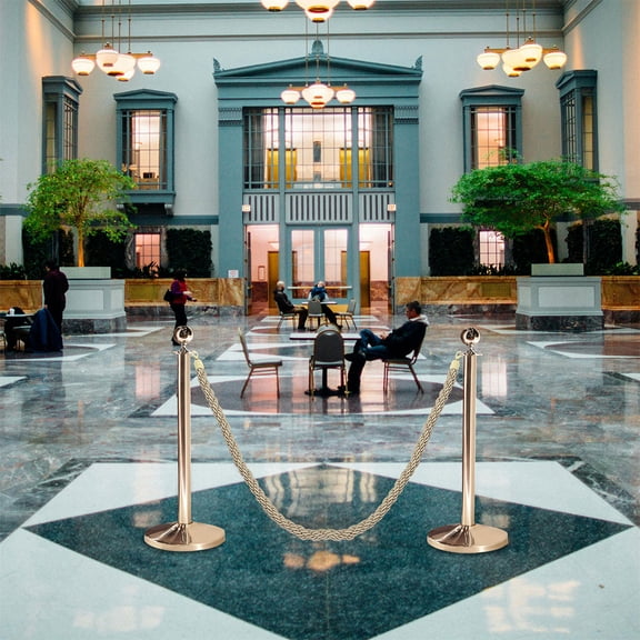 HOMEMAXS 2pcs Line Stanchion Dividers Crowd Control Barriers Stanchions Crowd Control Rope Guardrail Rope Safety Lanyard Guardrail Lanyard