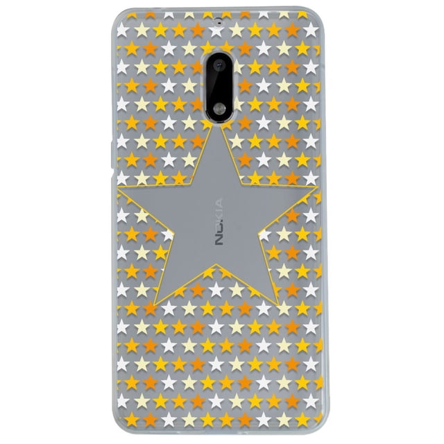 Funda Protector InstaCase para Nokia 6 Antigolpes Estrellas Amarillas