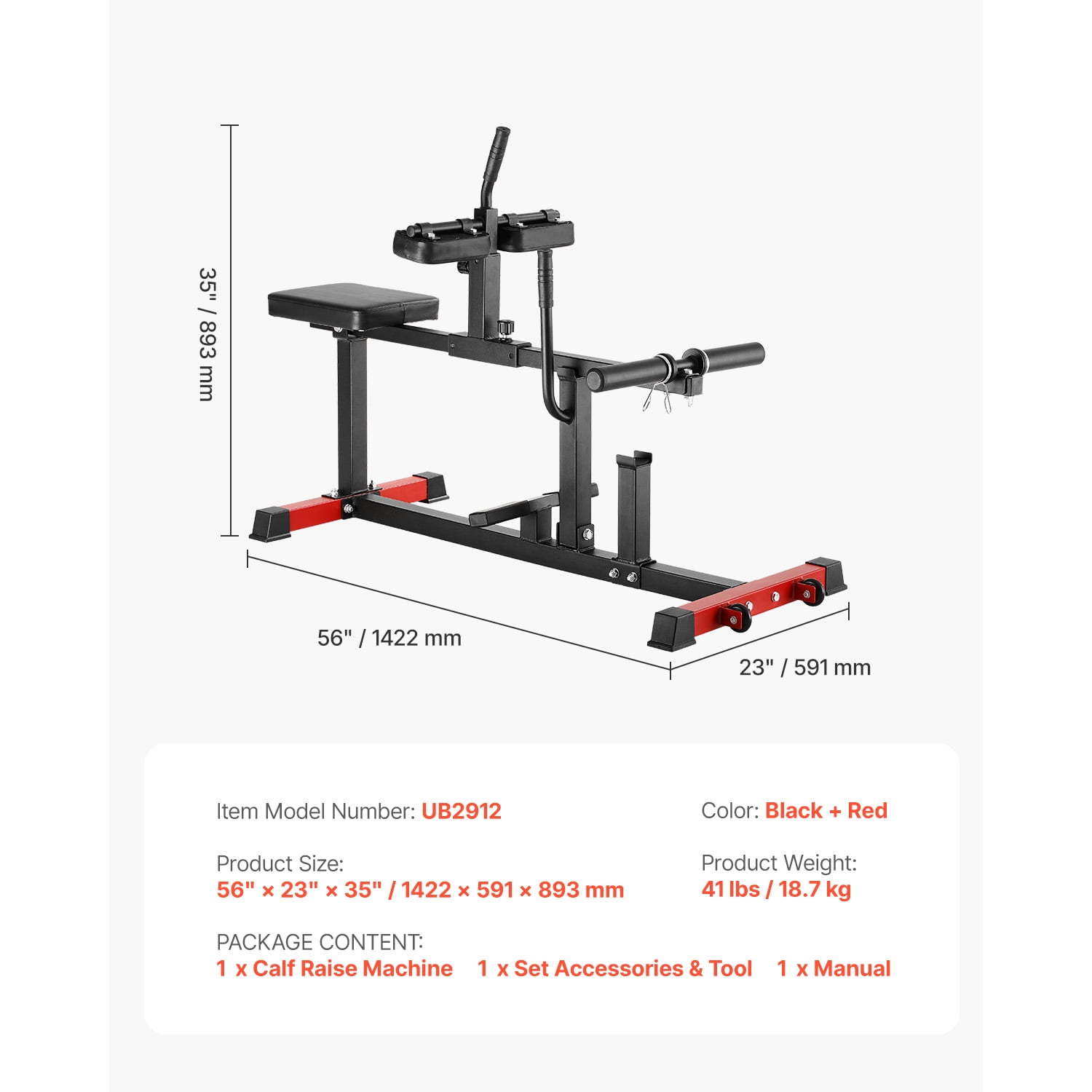 KFFKFF Calf Exercise Machine, Supports 440 LBS, Calf Enhancement Device, Ideal for Home Gym, Calf Training Gear, Lower Body Focused Apparatus, Compatible with 1/2 inch Weight Plates