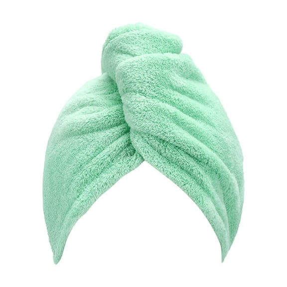 LYCAQL Microfiber Hair Towel, 3 Packs Hair Turbans for Wet Hair, Drying Hair Wrap Towels for Curly Hair Women Beauty Home Hair Care Styling Absorbing Instant Women Towel, Green