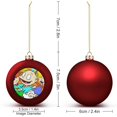 thumbnail image 2 of Rugrats Christmas Balls Ornaments Decoration Xmas Tree Hanging Ornament Pendant for Home Indoor Holiday Party Decor 2PCS, 2 of 8
