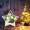 thumbnail image 1 of Fiudx Adornos de Madera, Diseños Artesanales de Papá Noel y Muñeco de Nieve, Figuras de Madera Talladas con Detalles, Escena de Bosque Natural, Decoración para El Hogar y La Oficina, Regalo Único, 1, 1 of 5