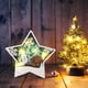 thumbnail image 1 of Xihbxyly Adornos de Madera, Diseños Artesanales de Papá Noel y Muñeco de Nieve, Figuras de Madera Talladas con Detalles, Escena de Bosque Natural, Decoración para El Hogar y La Oficina, Regalo Único,, 1 of 5