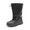 BLACK/GREY, variant on Dream Pairs Kids Boys Girls Waterproof Mid Calf Snow Boots Outdoor Insulated Winter Warm Duck Boots
