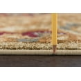 thumbnail image 3 of Transitional Area Rug (7'10'' Round) Paisley Ivory, Red Indoor Round Easy to Clean, 3 of 6
