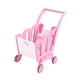 thumbnail image 2 of Carrito de compras para niños, carrito de supermercado de juguete, accesorios de comida de imitación, carrito de supermercado, carrito de compras para Rosa, 2 of 8