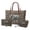 Bronze - Flower Elephant, variant on DISNIMO Hippie Skull Print Handbag and Wallet Set Rose Print Tote Shoulder Bag with Cosmetic Purse Pouch Fashion Top Handle Satchel Handbag