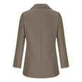 thumbnail image 4 of Scyoekwg Blazers for Women Business Casual Button Lapel Blazer Long Sleeve Lightweight Solid Color Trendy Offices Work Suit Fall Coats Coats(Khaki,M), 4 of 5