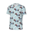thumbnail image 6 of Wukai Dachshund Dog Puppy Print Men's Short-Sleeved Mesh T-Shirt,Quick-Dry Short Sleeve Workout T-Shirt-3X-Large, 6 of 8