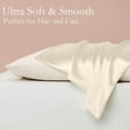 thumbnail image 6 of Silk Pillowcase for Hair and Skin With Zipper, Soft, Breathable, Smooth and Cool Pillowcase for Sleeping, 6 of 7