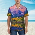 thumbnail image 5 of Landscape Scenery Men'S 3d Print Casual Button Down Shirts, Novelty Hawaiian Short Sleeves M, 5 of 8